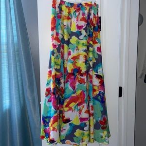 Neon Colored Maxi Skirt